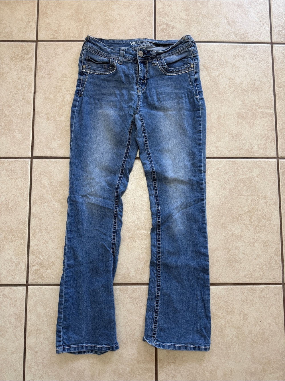 Wallflower Medium Blue Flare Jeans